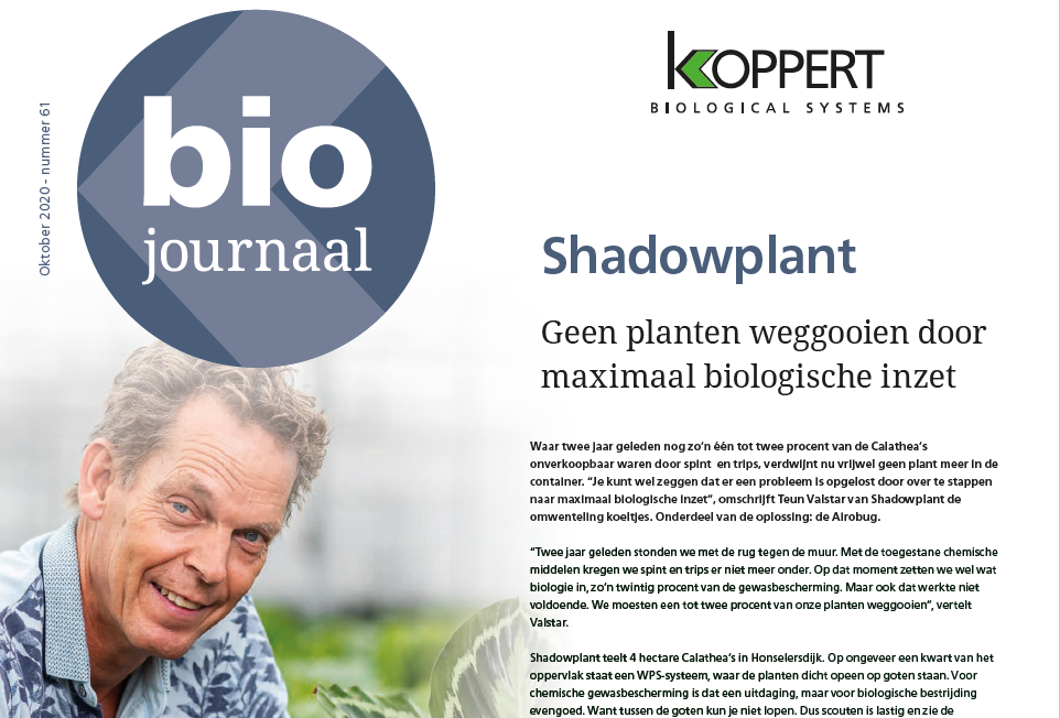 Nieuwe editie Biojournaal online beschikbaar