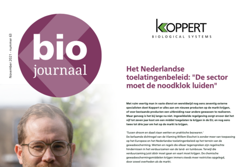 Nieuwe editie Biojournaal online beschikbaar